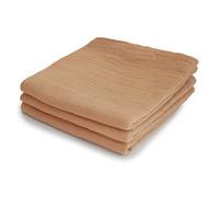 mushie Arrullo Muselina | Pañales de Muselina | Gasas para Bebés | 100% Algodón Orgánico | 58x60cm | 3 Piezas | Seguro y Extrasuave para Niños Pequeños y Bebés | Fall Yellow