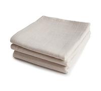 mushie Arrullo Muselina | Pañales de Muselina | Gasas para Bebés | 100% Algodón Orgánico | 58x60cm | 3 Piezas | Seguro y Extrasuave para Niños Pequeños y Bebés | Fog