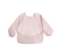 mushie Babero con Mangas Bebé Manga Larga | Baberos con Mangas Impermeables Bebé | Ajuste Ajustable para 6-24 Meses | Color: Blush