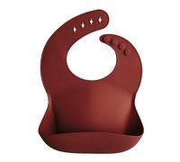 mushie Babero de Silicona para Bebés | Baberos de Alimentación con Bolsillo | Fáciles de Lavar | 4 Tamaños Ajustables | Sin BPA | Accesorio Durable para Niños Pequeños y Niñas | Arabian Spice