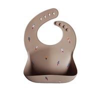 mushie Babero de Silicona para Bebés | Baberos de Alimentación con Bolsillo | Fáciles de Lavar | 4 Tamaños Ajustables | Accesorio Durable para Niños Pequeños y Niñas | Rocket