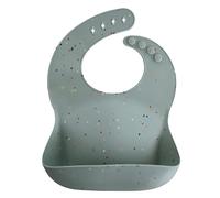 mushie Babero de Silicona para Bebés | Baberos de Alimentación con Bolsillo | Fáciles de Lavar | 4 Tamaños Ajustables | Sin BPA | Accesorio Durable para Niños Pequeños y Niñas |