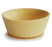 mushie Tazón de Silicona para Niños | con Ventosa Antideslizante | Accesorios de Aprendizaje para Bebés y Niños Pequeños | Sin BPA | Resistente al Lavavajillas y al Microondas | Daffodil