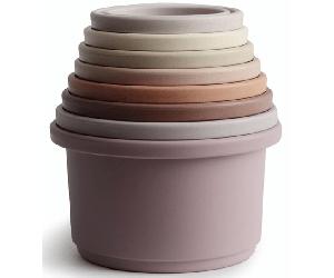 Mushie Cubos Apilables Solid Petal