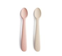 Pack 2 cucharas de silicona Mushie - Color: Blush