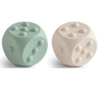 Mushie Dados Pop It Solid Snd/Cambr.blu 2 uds