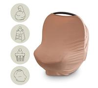 mushie Funda para asiento de coche para bebé, transpirable, elástica, multiusos, para lactancia, silla alta, carrito de compras, cochecitos (natural)