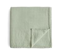 mushie Manta de Gasa para bebé | Nacimiento 0-3 Meses | Algodón Orgánico | Saco de Dormir para bebé | Prelavado | Manta de recepción | Hecho en Dinamarca | Sage