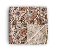 mushie Manta de muselina para bebé, 100% algodón orgánico (flores retro)