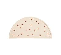 Mushie Mantel individual de silicona para comida de bebé, tapete antideslizante con patrones clásicos, sin BPA, fácil de limpiar, apto para lavavajillas, tapete de comedor para niños pequeños