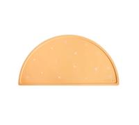 Mushie Mantel Individual de Silicona para Niños | Tapete Resistente a Las Manchas y Apto para Lavavajillas | Diseño Antideslizante | Accesorio Durable para Niños Pequeños y Niñas | Sun Orange
