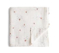 Mushie Muslin Baby Swaddling Blanket | Manta Envolvente para Recién Nacidos de 0-3 Meses | Algodón Orgánico | Saco de Dormir Prelavado para Bebés | Hecho en Dinamarca | Boats