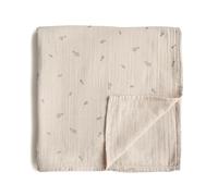 mushie Muslin Baby Swaddling Blanket | Manta Envolvente para Recién Nacidos de 0-3 Meses | Algodón Orgánico | Saco de Dormir Prelavado para Bebés | Hecho en Dinamarca | Rocket Ship