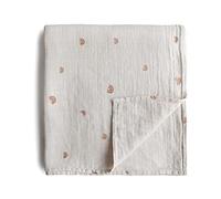 mushie Muslin Baby Swaddling Blanket | Manta Envolvente para Recién Nacidos de 0-3 Meses | Algodón Orgánico | Saco de Dormir Prelavado para Bebés | Hecho en Dinamarca | Rainbow