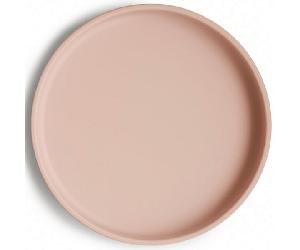 Mushie Plato Ventosa Clásico Solid Blush