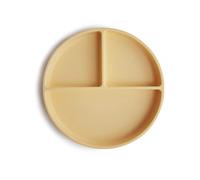 mushie Platos de Silicona para Niños | con Ventosa Antideslizante | Accesorios de Aprendizaje para Bebés y Niños Pequeños | Sin BPA | Resistente al Lavavajillas y al Microondas | Daffodil