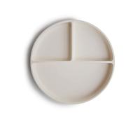 mushie Platos de Silicona para Niños | con Ventosa Antideslizante | Accesorios de Aprendizaje para Bebés y Niños Pequeños | Sin BPA | Resistente al Lavavajillas y al Microondas | Ivory