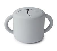 Mushie Baby Snack Cup Stone Grey 1ud
