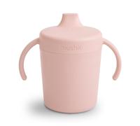 mushie Taza para beber de entrenamiento, fabricada en Dinamarca, tapa y asas resistentes a las fugas, a partir de 6 meses (rubor)