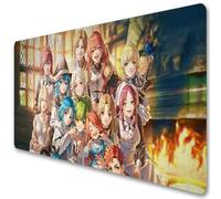 Mushoku Tensei Anime Rudeus Roxy Alfombrilla de ratón XXL Gaming Mouse Mat Japonés Sylphiette Eris Boreas Greyrat Large Computer Keyboard Pad (n, 900 x 400 mm)
