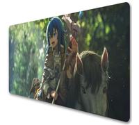 Mushoku Tensei Anime Rudeus Roxy Alfombrilla de ratón XXL Gaming Mouse Mat Japonés Sylphiette Eris Boreas Greyrat Large Computer Keyboard Pad (o, 900 x 400 mm)
