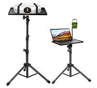 MUSHOW Soporte para trípode para proyector, altura ajustable de 23 a 63 pulgadas, trípode para portátil con cuello de cisne, soporte para trípode portátil para oficina, hogar, escenario y música y arte