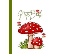 Mushroom Aesthetic Composition Notebook: College Ruled Notebook (8.5 x 11 in), 100 Pages, Cute Red Mushroom Cover for Nature & Cottagecore Lovers