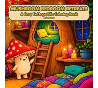 Mushroom Bedroom Retreats: A Cozy Cottage Life Coloring Book with 50 Single-Sided Pages of Whimsical Forest Interiors, Cottagecore Décor & Dreamy ... (Mushroom Cottage Life Coloring Collection)