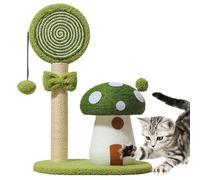 Mushroom Cat Scratcher, Scratch Post Indoor Cute Tower Interactive Toy, Multi Functional Mushroom Poles, Sisal Board Scratcher for Living Room, Pet Furniture for Cats and Kittens