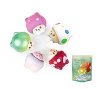 Mushroom Cat Series Blind Box Action Figures Mystery Box Lindo Juguete aleatorio Regalo de Cumpleaños Navidad Juguetes Coleccionables para Adornos de Escritorio, 1 unidad