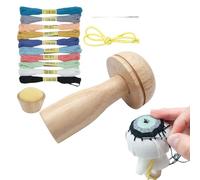 Mushroom Darner - Beech, 4,13 x 2,36 x 1,18 in Darning Needle Sewing Tool Durable And Easy-to-Use | Elastic Strap Included Yarn Repair Kit, Darning Mushroom Set For Socks, Gloves, Sweaters, Hats