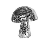 Mushroom Disco Ball, Silver Reflective Disco Ball, Disco Mirror Glitter Ball Creative, DJ Lighting Reflections Ball, Disco Ball Mushroom Light, For Room, Party, Bar, Table Decor (S+L)