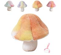 Mushroom Floor Pillow, Soft Comfortable Mushroom Plush Throw Pillow, Cute 3D Shaped Cushion for Couch Sofa Bed Chair