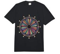 Mushroom Gill Mandala Mycology Forager Art Comfort Colors Adult Heavyweight T-Shirt