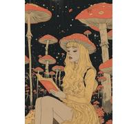 Mushroom girl notebook: A4 format: Paper For School, College, Office, Work, Students, 120 pages, lined