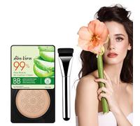 Mushroom Head Air Cushion, BB Cream Líquida Fundación Mushroom Head, Larga Duración, Hidratante Corrector Permeable al aire (Color Natural) Cojín de Aire y Cabeza de Hongo