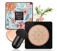 Mushroom Head Air Cushion CC Cream, BB Cream Base de Maquillaje, Líquida Fundación, Larga Duración Hidratante Corrector, Control de Aceite y Resistente al Agua CC Creme Incluso Tono De Piel (Natural)