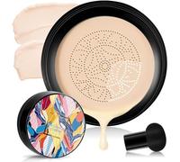 Mushroom Head Air Cushion CC Cream,BB Cream Foundation,Moisturizing Concealer,Mushroom Head Makeup,Makeup Long Lasting Matte (Ivory White, 10cm)