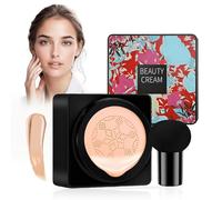 Mushroom Head CC Cream, Beauty BB Cream, Maquillaje de Larga Duración Hidratante Brillo Pigmento Corrector Permeable Impermeable, Maquillaje Coreano (Natural)