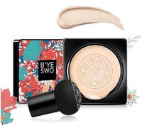 Mushroom Head Foundation BB Cream, CC Creme Air Cushion, Corrector Liquid de Maquillaje Desnudo de Larga Duración, Pigmento Hidratante Iluminador, Nude, Facil Aplicacion - 20g - Blanco Marfil