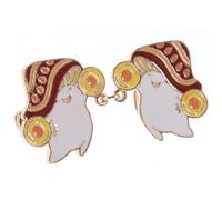 Mushroom Lavalier Kawaii Necklace Trendy Jewelry Hoops Brooch for Dress Women Elastic Pearl Wrist Corsage Bands Gold Earrigns Holder Broochs Cute Punaises Babillard Alloy