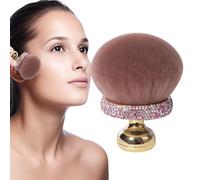 Mushroom Makeup Brush, Women Girls Loose Powder Blush Brush, 3.78 inches Adorable Compact Smooth Concealer Applicator, Travel Accessories for Mom and Daughter