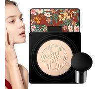 Mushroom Makeup Foundation - 15g Air Cushion BB Cream With Sponge Applicator, Moisturizing Liquid Foundation For Smooth Natural Coverage, Long Lasting Waterproof Makeup Base For Face Con