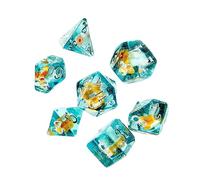Mushroom Party Dice Set, Cartoon Polyhedral Dice, Sturdy Role Playing Cube Pack, 0.63x0.63 Inches Fun Tabletop Game, Table Cubes for Kids Teens, and Adults