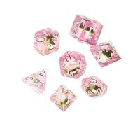 Mushroom Party Dice Set, Cartoon Polyhedral Dice, Sturdy Role Playing Cube Pack, 0.63x0.63 Inches Fun Tabletop Game, Table Cubes for Kids Teens, and Adults