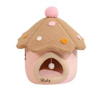 Mushroom Shape Design Cat House, Cat Cave Bed Mushroom, Cute Cat Kennel Bed, Decorative Pet House 48x48x50cm for Home, Indoor, Pet Cats, Decoration, Pink, Yellow, Red Color