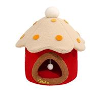 Mushroom Shaped Cat House | Warm Cat Nest | Cat Cave Bed | Cozy Cat Tent | Indoor Pet Cave | Removable Washable Cushion For Cats, Cats Shelter For Comfort