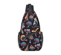 Mushroom Sling Bag, Chest Bag Daypack, Crossbody Sling Mochila para Viajes, Deportes, Correr, Senderismo