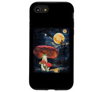 Mushroom Starry Night - Van Gogh Inspired tee Carcasa para iPhone SE (2020) / 7/8