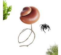Mushroom Toy - Jumping Spider Decor, Jumping Spider Enclosure Accessories, Magnetic Reptil Enclosure Accessories for Mantis Scorpion Hermit Crab Tiny Pets Home Indoor, Magnetic Toy